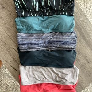 Six Lululemon bras